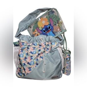 Bioworld Blue and White Stitch Tote Bag